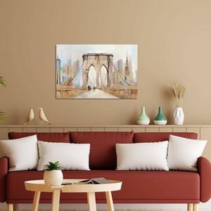 iCanvas Brooklyn Bridge Walkway by Allison Pearce Canvas Print Wall Art - 1 of 3