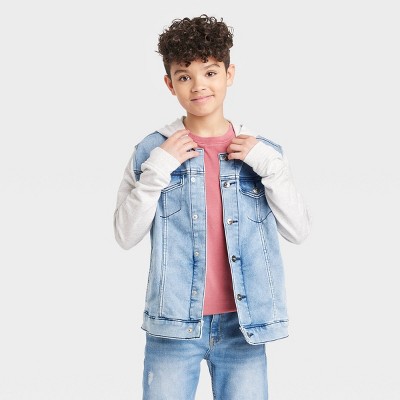 Boys' Denim Jacket - art class™ Light Wash XXL Husky