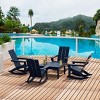 WestinTrends 5-Piece Modern Adirondack Outdoor Rocking Chair with Side Table Set - 2 of 2