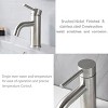 Grungis 6.57" High Bathroom Sink Faucet,Stainless Steel Bathroom Faucetst for Home Sinks - 4 of 4