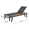 Aluminum 2-Pack Patio Chaise Lounges with Adjustable Mesh Seating, Outdoor Recliner Chair, Rust-Resistant Accent Chair -Christopher Knight Home - 3 of 4