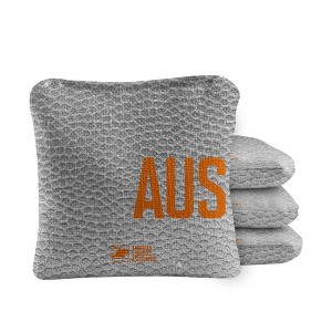 Skip's Garage | Gameday Austin Synergy Pro Gray Cornhole Bags (Set of 4) - 1 of 4