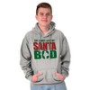 Funny Christmas Ladies Love Santa Bod Hoodie Hooded Sweatshirt Men Brisco Brands - 4 of 4