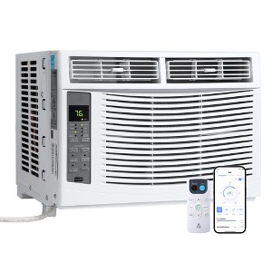 6,000 BTU Window Air Conditioner,Energy-Efficient Window AC Units Cools Up to 250 Sq. Ultra Quiet, Remote Control,for Office, Bedroom, Kitchen - 1 of 4