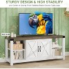 DobleePy 60" Farmhouse TV Stand with Doors & Shelves, Entertainment Center for TVs up to 65", Spacious and Durable Storage - 4 of 4