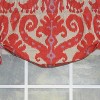 RLF Home Vibrant Colors in Southwest Designs Butterfly Stylish Windows Valance 3" Rod Pocket 50" x 16" Hibiscus Orange - 3 of 3