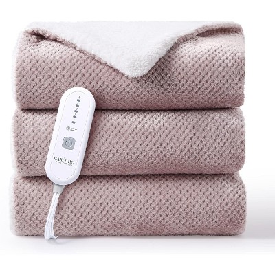 Heated Blanket, Flannel Electric Blanket, Soft Thick Heated Throw for Couch with 5 Heat Settings & 4H Auto Shut Off