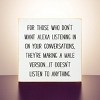 Slickblue Funny Alexa Wood Sign, Knotty Pine Material, Wall or Shelf Decor, Rustic Style, 7x7 Inches, Multiple Colors - 2 of 3