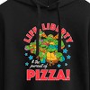 Women's - Teenage Mutant Ninja Turtles - Life Liberty Pursuit Of Pizza Cropped Graphic Hoodie - 2 of 3