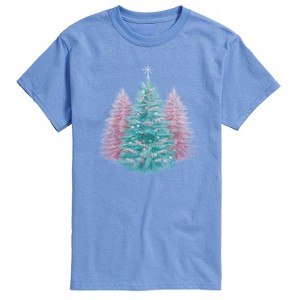 Men's - Instant Message - Christmas Tree Tonal Washed Short Sleeve Graphic T-Shirt - 1 of 4