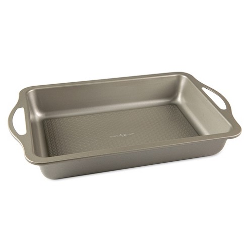 Nordic Ware Natural Aluminum Commercial Cake Pan with Lid, Rectangle Pan  with Lid Silver, 9 x 13