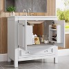 Tribesigns 30" Modern Bathroom Vanity with Sink, Freestanding Bathroom Vanities Cabinet Combo - 2 of 4