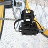 Unique Bargains Bicycle Pedals 9/16'' Spindle Platform with Toe Clips Fixed Foot Strap Cycling Parts Black 1 Pair - 4 of 4