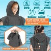 SUN CUBE Kids Changing Robe Surf Beach Towels, Quick Dry Wearable Towel Hood Pocket, Wetsuit Changing Cape for Toddler Boys Girls Teen 3-12 - 4 of 4