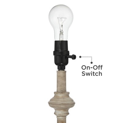 Carter Beige Metal and Cream Fabric 3-Piece Lamp Set