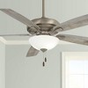60" Minka Aire Watt II Nickel LED Indoor Pull Chain Ceiling Fan - 2 of 4