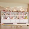 Bookshelf and Toy Organizer, Kids Book Shelf for Kid Rooms with Door, Cubes Storage Organizer,Wood Children Bookcase - 4 of 4