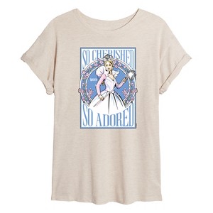 Women's - Wicked - Glinda So Cherished Oversized Graphic T-Shirt - 1 of 4