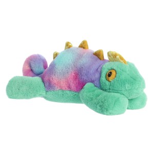 Aurora Large Chameleon Snoozles Laid-back Stuffed Animal Green 17" - 1 of 4