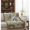 Deuteronomy 31:8 Inspirational Woven Throw – Historic Church 50x60 inch Cotton by Manual Woodworkers and Weavers - 2 of 3