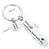 Unique Bargains Stainless Steel Personalized Durable Keychain with Gift Box 1 Set - 2 of 4