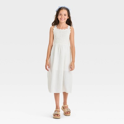 Girls' Sweater Tank Maxi Dress - Cat & Jack™ Cream