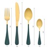 REGALWOVEN Stainless Steel Mirror Polished Flatware Set with Supporting Shelf Silverware Set 24 Pieces - 2 of 4