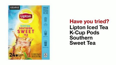 Lipton Southern Sweet Iced Tea Caffeinated Keurig K cup Pods 24ct Target