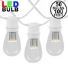 Novelty Lights 100 Feet Heavy Duty Light Strings and Sets with 50 In-Line E26 Sockets, White Wire PVC Stringer, 24" Spacing, Non-Connectable - 2 of 4