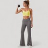 Anna-Kaci Active Women's Scoop Neck Sports Bra with Thin Straps Smooth Stretch Fabric Removable Pads Low Impact Support - 4 of 4