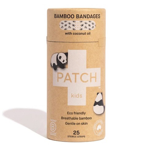 Patch Kids Adhesive Strips With Coconut Oil, Panda Design, 25 Count, 3  Packs, 75 Total : Target