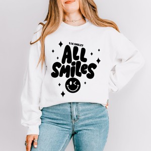 Simply Sage Market S.W.Smiley All Smiles Smiley Face Sweatshirt - 1 of 4