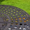 Captiva Designs 7pc Cast Aluminum Bar Height Patio Dining Set with Round Table with Umbrella Hole & Swivel Stools - 3 of 4