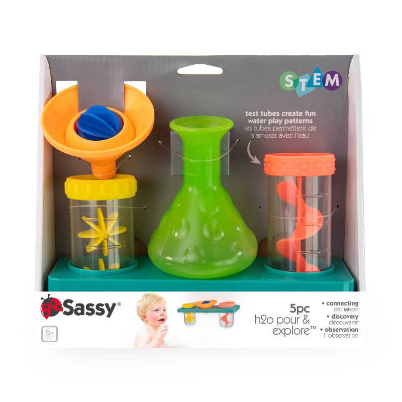 Sassy Toys H2O Pour and Explore Bath Toy, 2 of 5