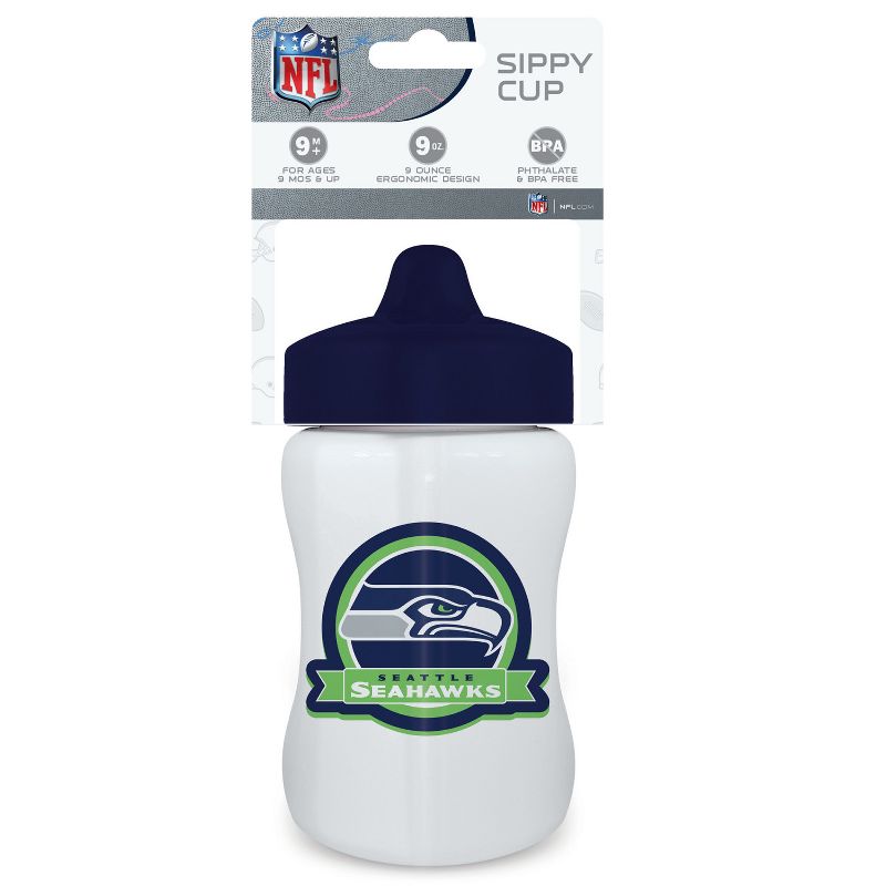 BabyFanatic Toddler and Baby Unisex 9 oz. Sippy Cup NFL Seattle Seahawks, 3 of 5