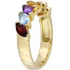 EVERLY JEWELRY | Yellow Silver 1 4/5ct TGW Multi-Gemstone Marquise Ring - 2 of 4