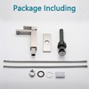 OUTSUPPLY Bathroom Faucet Single Hole, Single Handle Stainless Steel Faucet for Bathroom Sink with Deckplate and Drain Assembly - 4 of 4