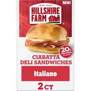 Hillshire Farm Frozen Ciabatta Italiano Deli Sandwich - 10.1oz/2ct - 1 of 4