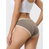 Allegra K Women's Cotton Low-Waisted Breathable Stretch Hipster Underwear 3 Packs - 2 of 4