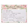 Best Paper Greetings 50 Pack Wedding Advice Cards for Bride, Bridal Shower Games, 5x7 in - 3 of 4