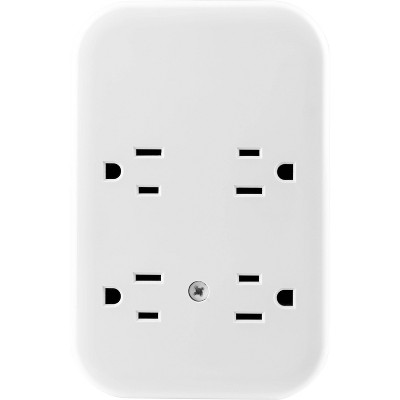 General Electric 4 Grounded Outlets and 4 Polarized Outlets with 2 USB-C and 1 USB-A Surge Tap White Gray