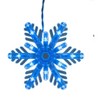 GE Color Choice 8-Ct Dual Color 96 LED Snowflake Icicle Lights Blue/Cool White - 2 of 3