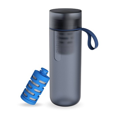 Philips 20oz Water GoZero Active Bottle with One Fitness Filter - Blue