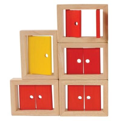 Marvel Education Company Wooden Doors and Windows - 5 Piece Set