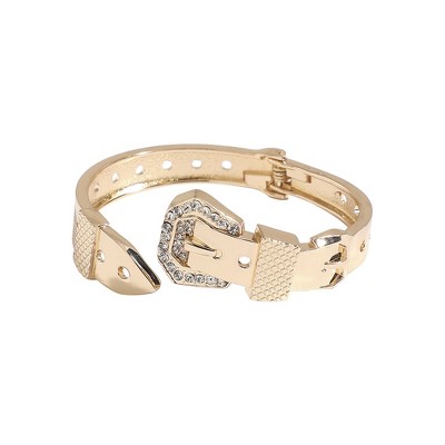 SOHI Women's California Gold Tang Buckle Bracelet