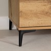 South Shore Musano Nightstand Nordik Oak: Modern Urban Bedside Table with Metal Handles, 2 Drawers - 4 of 4