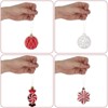73 Pcs Christmas Tree Balls Ornaments for Xmas Trees, Shatterproof Hanging Holiday Balls Wreath Ornament for Party Wedding Decoration - 4 of 4