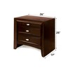 NicBex Nightstand with Drawers,Side Table with Wood Tapered Legs and Finish,Modern Bedside Table for Bedroom,Living Room - 3 of 4