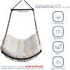 TiramisuBest Hammock Chair Swing with Cushion,Outdoor Indoor Hanging Hammock Chair for Patio, Porch, Bedroom, Garden - 3 of 4