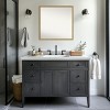 Amanti Art Incline Non-Beveled Wood Framed Bathroom Vanity Wall Mirror - 4 of 4